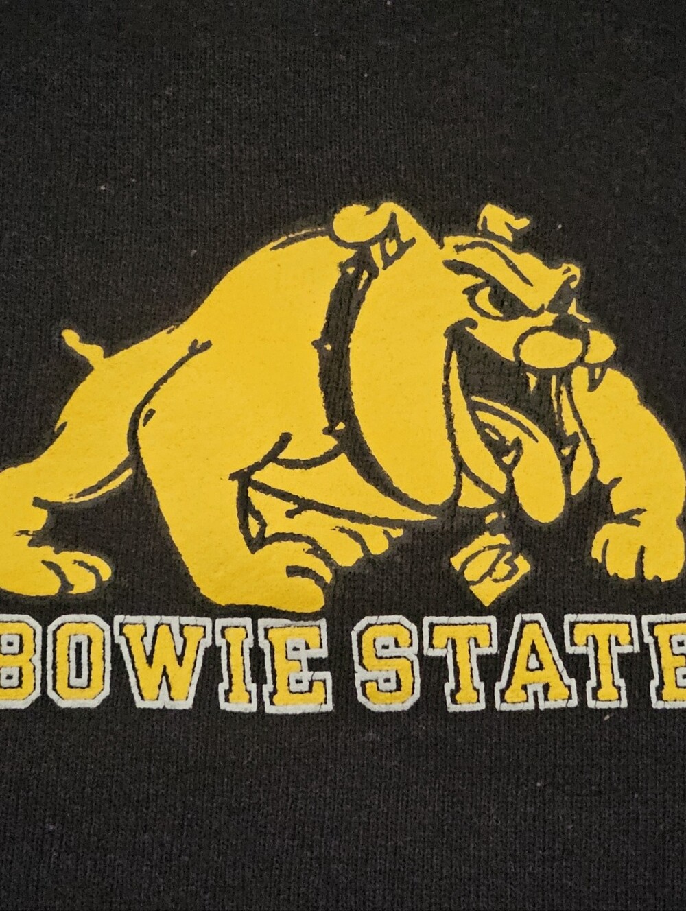BOWIE STATE Sweatshirt/Hoodie Black, by RUSSELL XXL Unisex GUC
